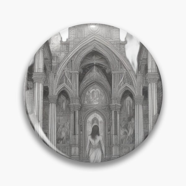 Item preview, Gothic Cathedral Descent - Dark Origin Arts Etching designed and sold by DarkOriginArts.