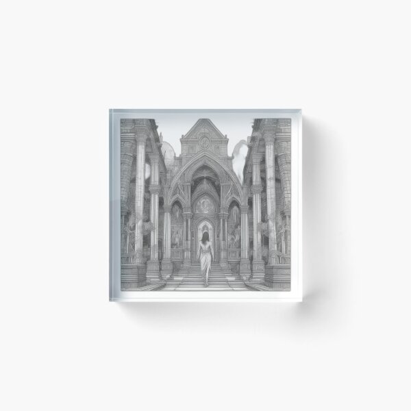 Item preview, Gothic Cathedral Descent - Dark Origin Arts Etching designed and sold by DarkOriginArts.