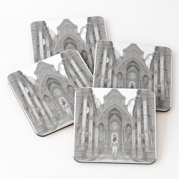 Item preview, Gothic Cathedral Descent - Dark Origin Arts Etching designed and sold by DarkOriginArts.