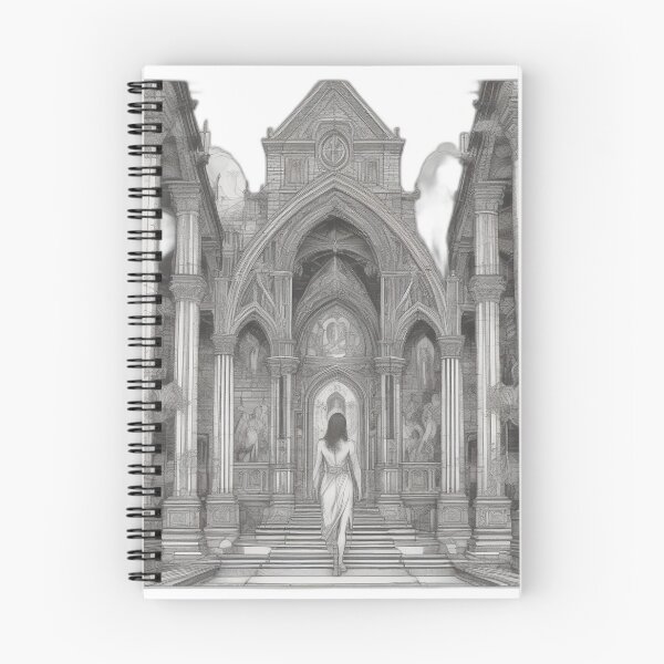 Item preview, Gothic Cathedral Descent - Dark Origin Arts Etching designed and sold by DarkOriginArts.