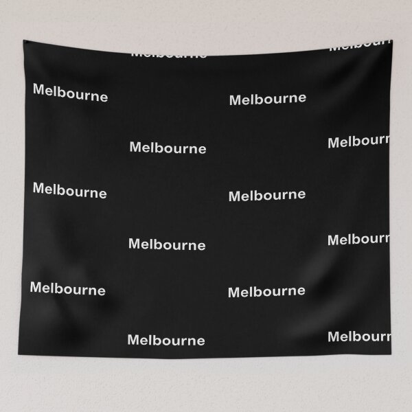 Item preview, Melbourne Modern Minimalist Bold Typography Art designed and sold by artlife4.