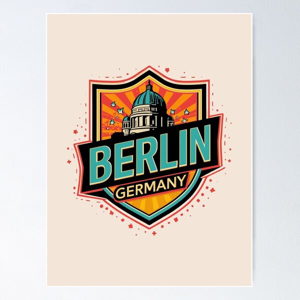 Item preview, Berlin Travel Badge  designed and sold by PamLeeDesign.