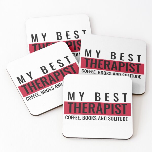 Item preview, My Best Therapists Coffee Books And Solitude Funny Sarcastic Shirt designed and sold by SilentBreakdown.