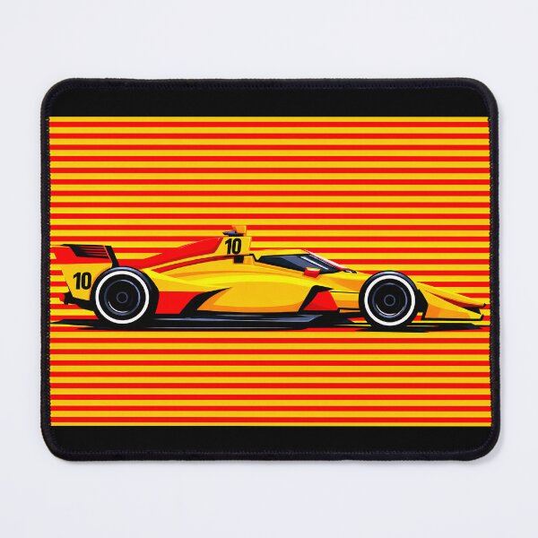 Item preview, 2026 Alex Palou #10 Yellow Race Car Side Profile designed and sold by PitWallArt.