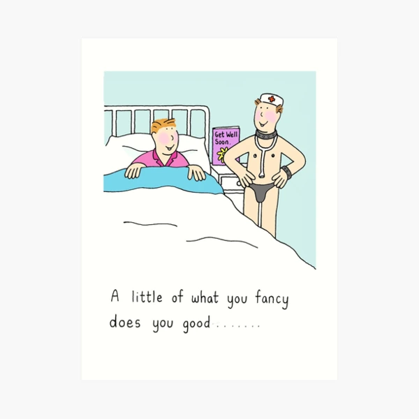 Funny Get Well Soon Greetings Art Print for Sale by partypeepsfun