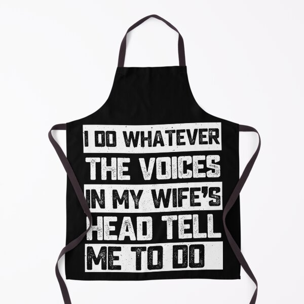 Item preview, I Do Whatever The Voices In My Wife's Head Tell Me To Do Funny Husband Marriage Humor designed and sold by 76Valeria.