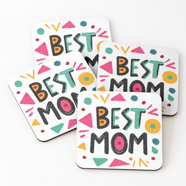 Item preview, Retro Abstract Geometric Best Mom Colorful Typography Design designed and sold by DesignArtist.ia.