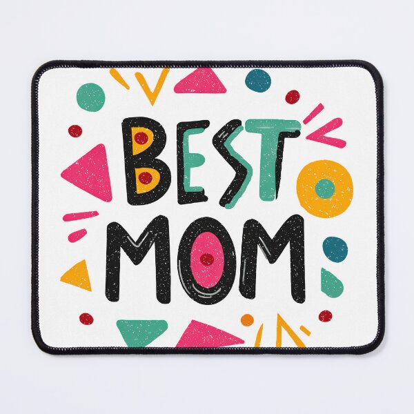 Item preview, Retro Abstract Geometric Best Mom Colorful Typography Design designed and sold by DesignArtist.ia.