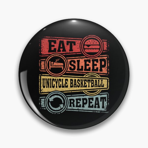 Item preview, Eat Sleep Unicycle basketball Repeat designed and sold by GabbyKash.