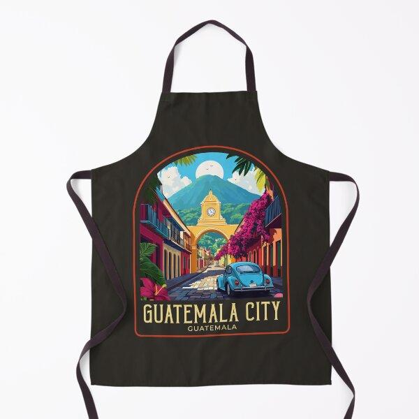 Item preview, Guatemala City Vintage Travel Illustration designed and sold by HomeLivingCo.