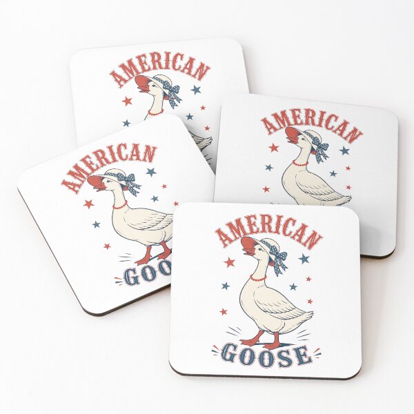 Item preview, All American Goose Funny Patriotic Goose Vintage Retro USA 4th of July Cute Goose designed and sold by Pattranit56.