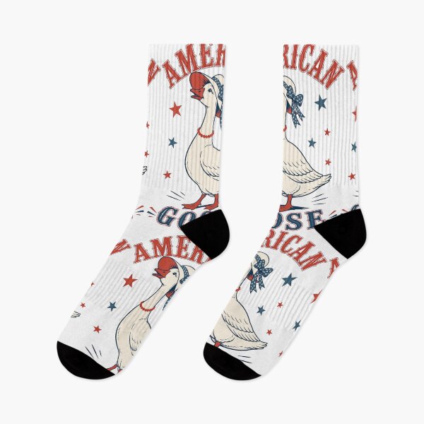 Item preview, All American Goose Funny Patriotic Goose Vintage Retro USA 4th of July Cute Goose designed and sold by Pattranit56.