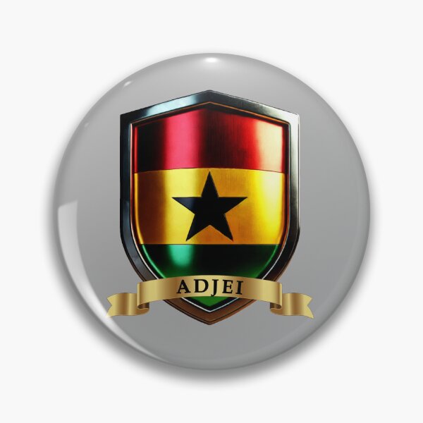 Artikelvorschau, Adjei Ghana Familienname Schild entworfen und verkauft von Highlandkings.