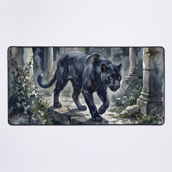 Item preview, Black Panther Stealth in Gothic Moonlit Jungle Ruins designed and sold by RubisLeaf.