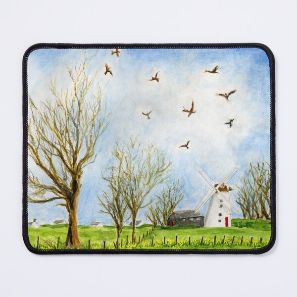 Item preview, Barcutiaid coch wedi'u dychmygu dros Ynys Môn - Red kites imagined over Anglesey designed and sold by LymphomaLass.
