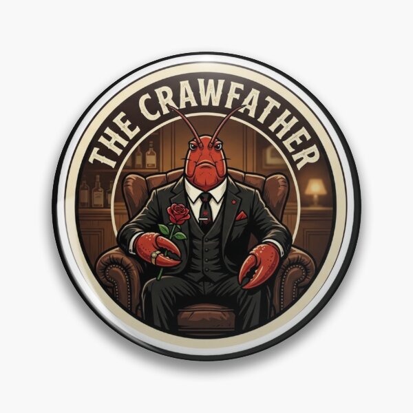 Item preview, The Crawfather - Funny Mafia Don Crawfish Godfather Parody designed and sold by nbg2012.