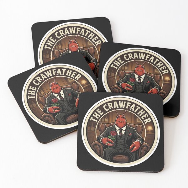 Item preview, The Crawfather - Funny Mafia Don Crawfish Godfather Parody designed and sold by nbg2012.