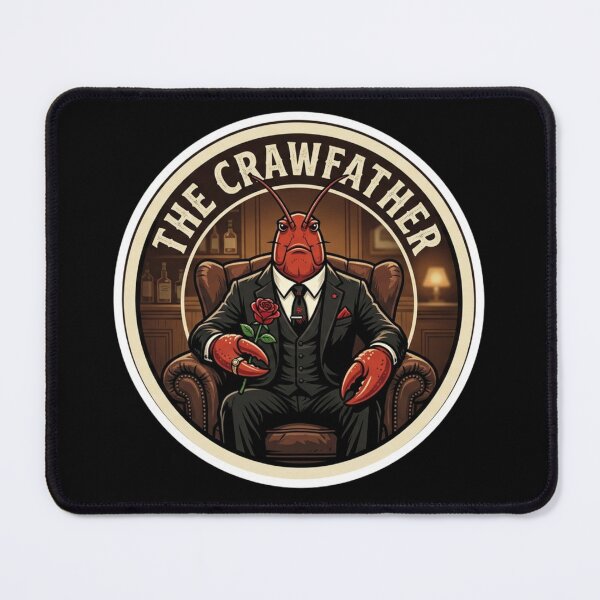 Item preview, The Crawfather - Funny Mafia Don Crawfish Godfather Parody designed and sold by nbg2012.