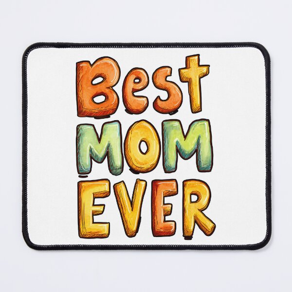 Item preview, Best Mom Ever Colorful Watercolor Block Lettering Design designed and sold by DesignArtist.ia.