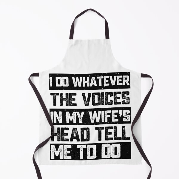 Item preview, I Do Whatever The Voices In My Wife's Head Tell Me To Do Funny Husband Marriage Humor designed and sold by 76Valeria.