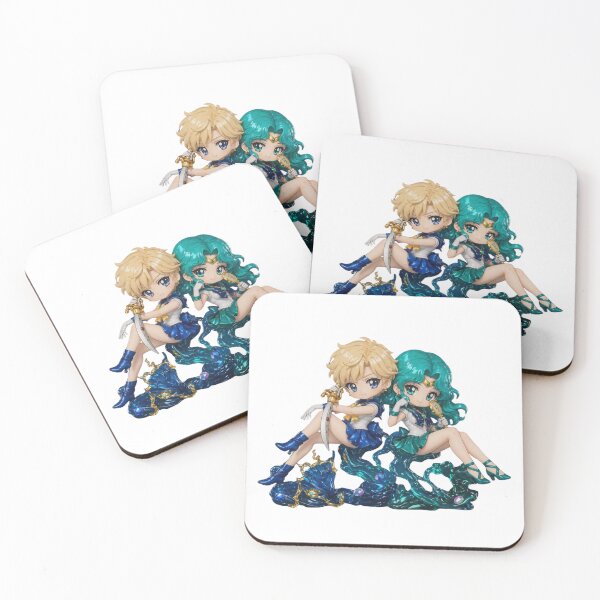 Item preview, Chibi Sailor Uranus & Sailor Neptune (Sailor Moon) designed and sold by pongskiepongs.