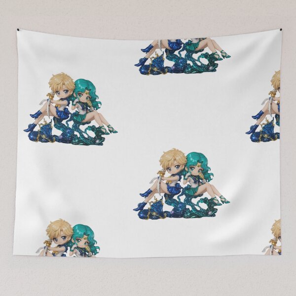 Item preview, Chibi Sailor Uranus & Sailor Neptune (Sailor Moon) designed and sold by pongskiepongs.