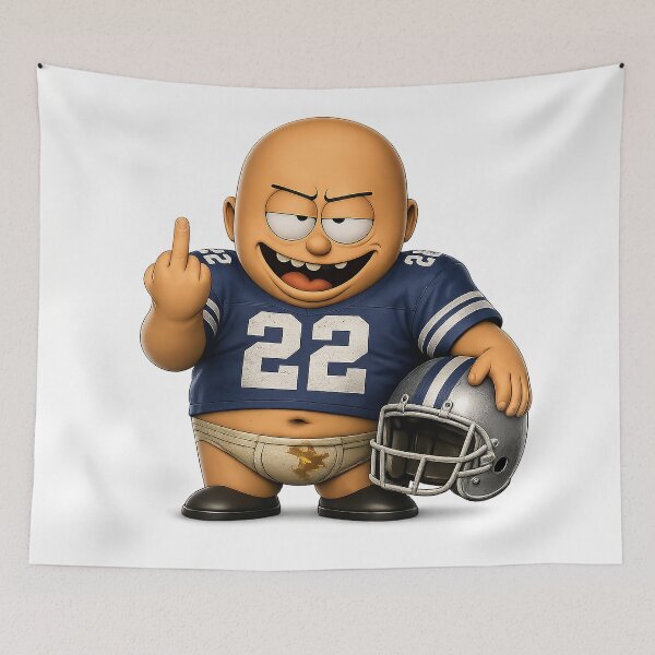 Item preview, Funny American Football Player Cartoon – Chimou Character, Football Humor Design, Perfect Gift for Football Fans designed and sold by WotanArt.