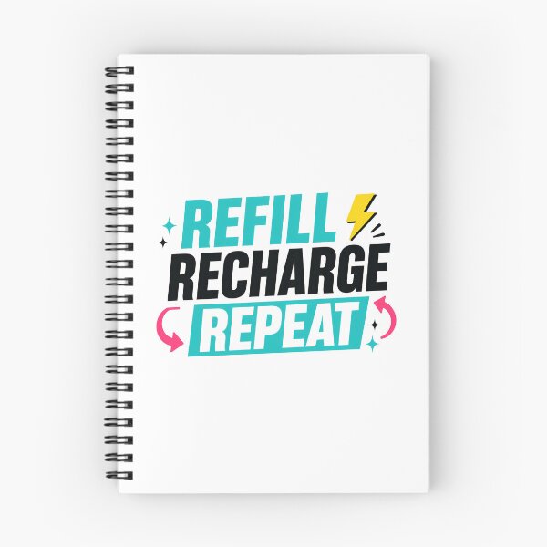 Item preview, Refill Recharge Repeat Motivational Hydration Routine designed and sold by Fenay Designs.