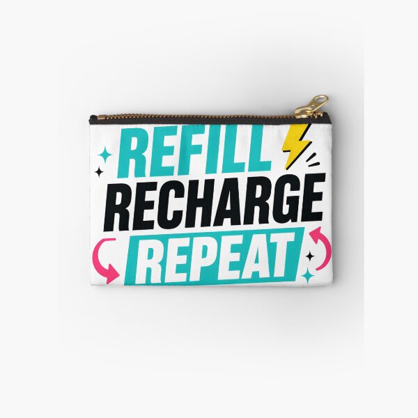 Item preview, Refill Recharge Repeat Motivational Hydration Routine designed and sold by Fenay Designs.