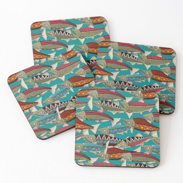 Item preview, Alaskan salmon teal designed and sold by scrummy.