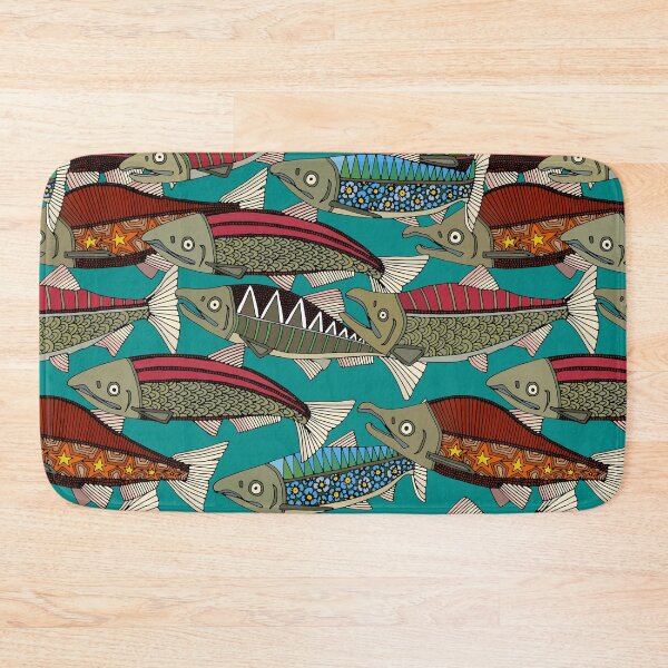 Item preview, Alaskan salmon teal designed and sold by scrummy.