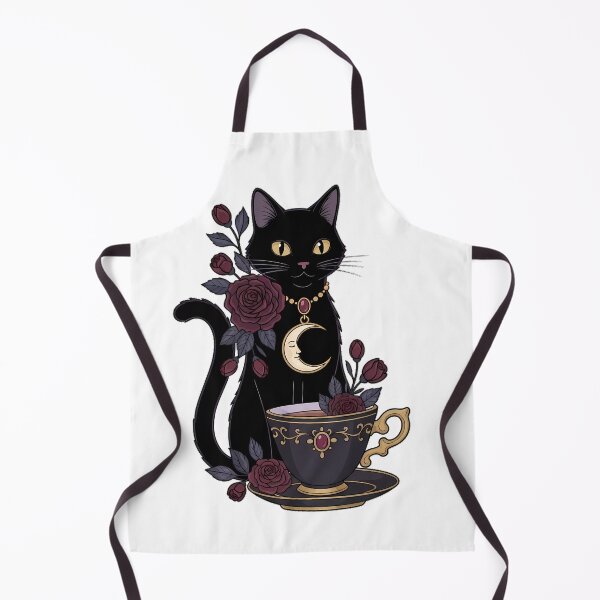 Item preview, Black Cat Black Rose Teacup Gift designed and sold by IllumeInk.