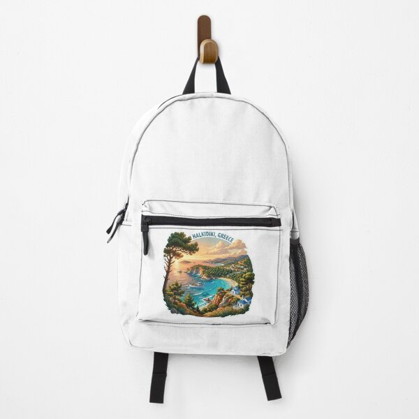 Item preview, Halkidiki Greece Travel Sticker Aesthetic Mediterranean Scene designed and sold by designerr23 ⭐⭐⭐⭐⭐.