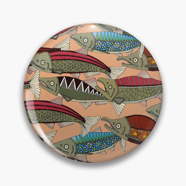 Item preview, Alaskan salmon peach designed and sold by scrummy.