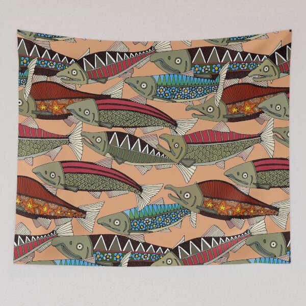 Item preview, Alaskan salmon peach designed and sold by scrummy.