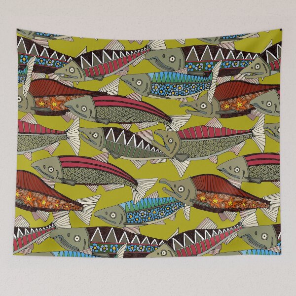 Item preview, Alaskan salmon chartreuse designed and sold by scrummy.