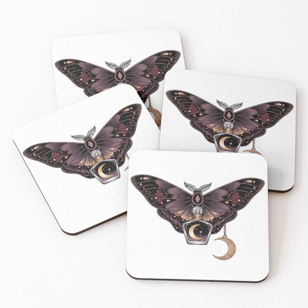 Item preview, Moth Moonlit Perfume Bottle Gift designed and sold by IllumeInk.