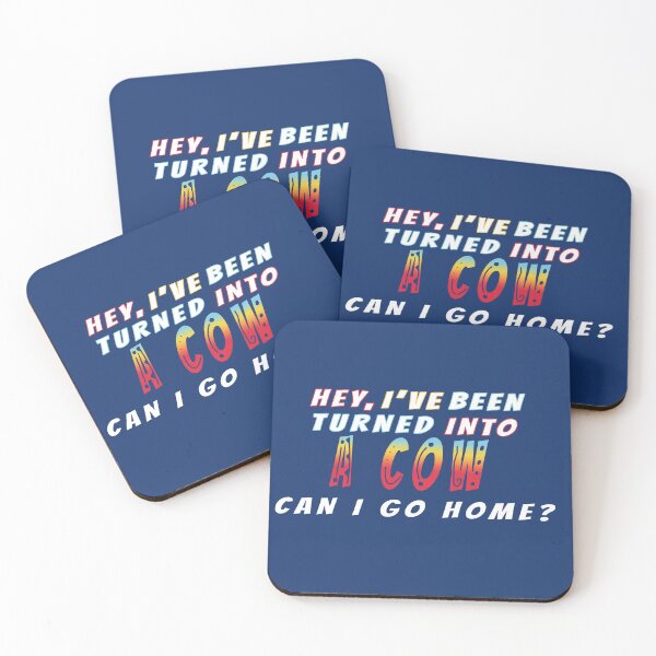 Item preview, Turned Into A Cow Can I Go Home Funny Quote designed and sold by Fun Funky Designs.