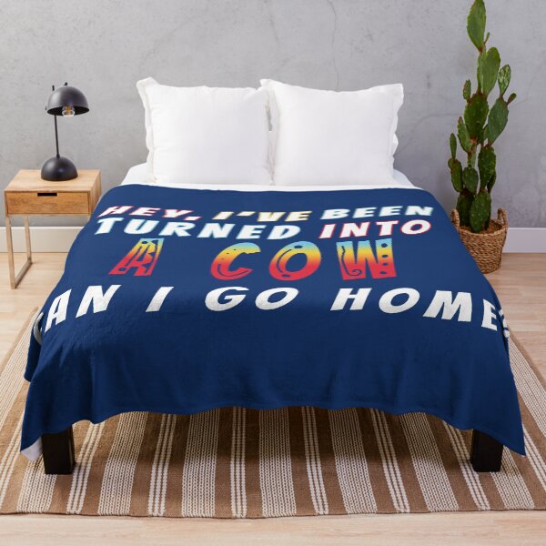 Item preview, Turned Into A Cow Can I Go Home Funny Quote designed and sold by Fun Funky Designs.