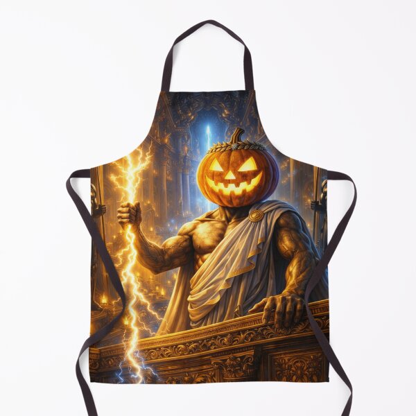 Item preview, Headless Horseman Lightning God in Golden Temple – Gothic Fantasy Epic Art designed and sold by TheHorsemanRidesAgain.