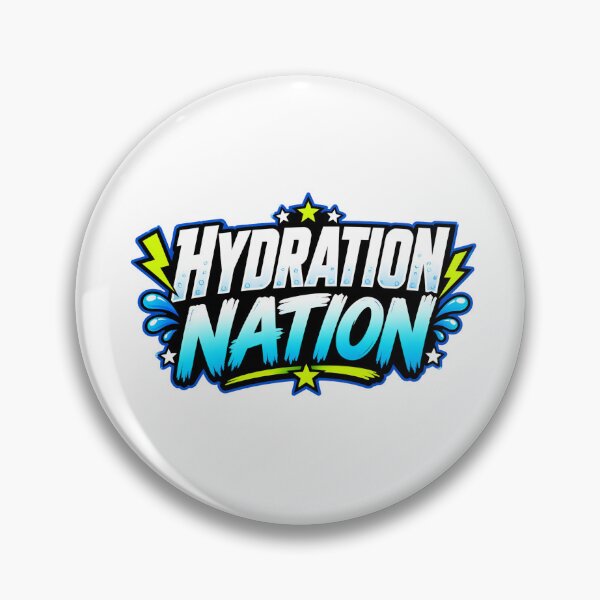 Item preview, Hydration Nation Cool Sports Water Intake Design designed and sold by Fenay Designs.