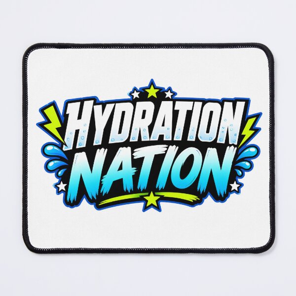 Item preview, Hydration Nation Cool Sports Water Intake Design designed and sold by Fenay Designs.