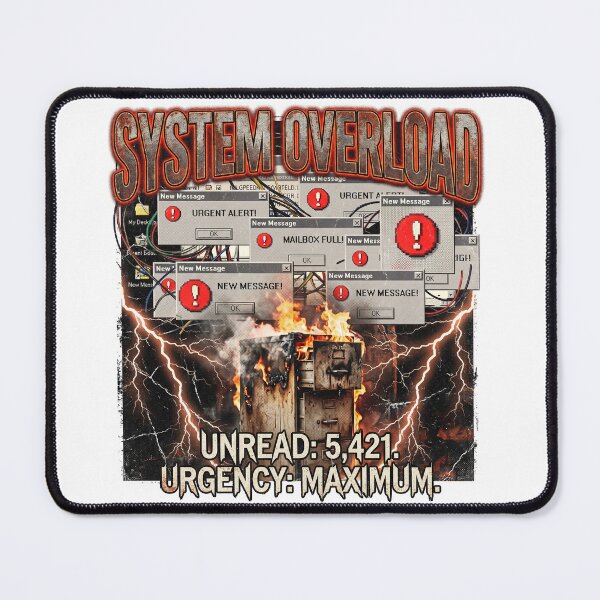 Item preview, System Overload: Y2K Tech Burnout Heavy Metal Graphic designed and sold by Peter Veselinović.