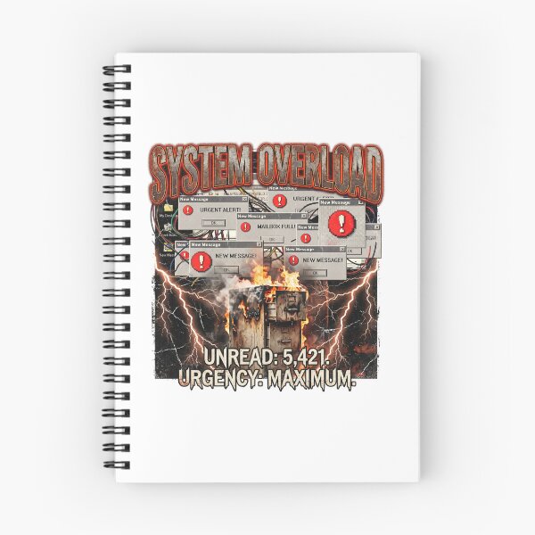 Item preview, System Overload: Y2K Tech Burnout Heavy Metal Graphic designed and sold by Peter Veselinović.