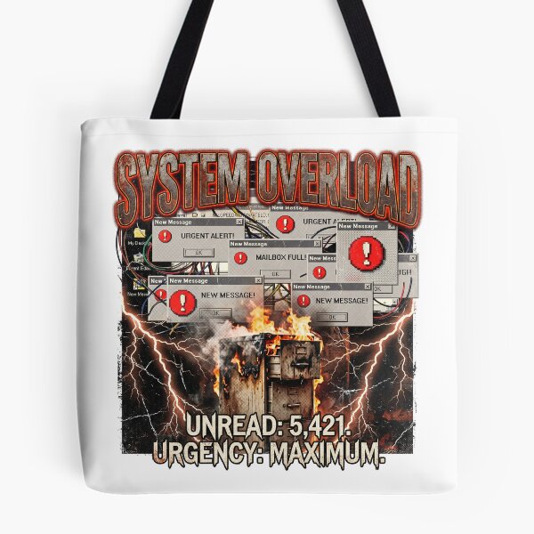 Item preview, System Overload: Y2K Tech Burnout Heavy Metal Graphic designed and sold by Peter Veselinović.