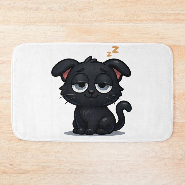 Item preview, Sleepy Droopy-Ear Cat | Kawaii Drowsy Kitty designed and sold by PrintCreations9.