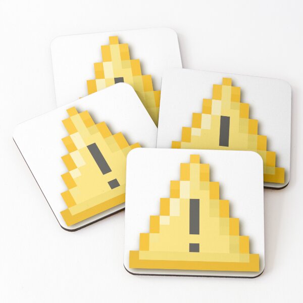 Item preview, Pixel Warning Sign Pattern – Retro Game Design designed and sold by HotPicksStore.
