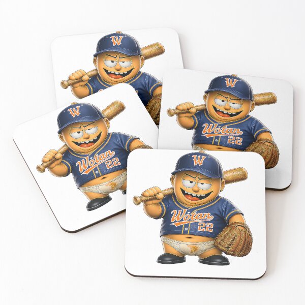 Item preview, Funny Baseball Player Cartoon – Chimou Character, Baseball Humor Design, Perfect Gift for Baseball Fans designed and sold by WotanArt.