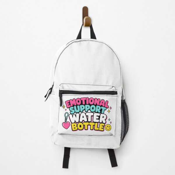 Item preview, Emotional Support Water Bottle Retro Typography designed and sold by Fenay Designs.