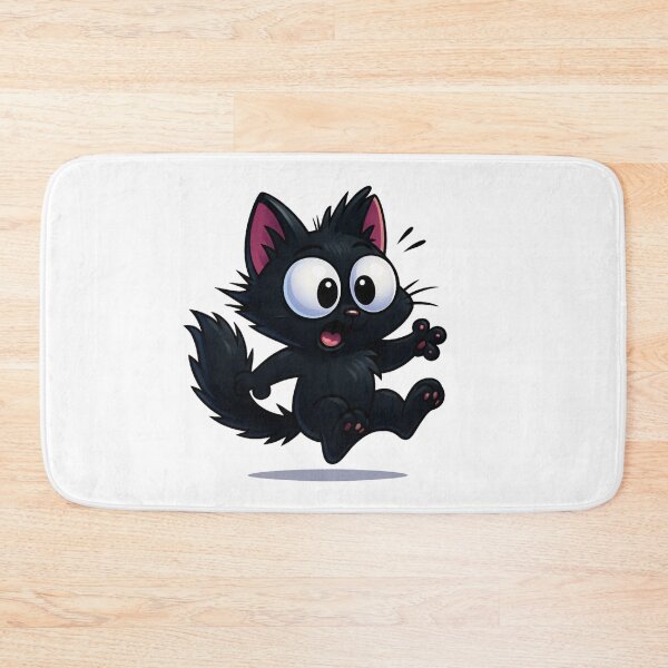 Item preview, Startled Jumping Cat | Funny Kawaii Kitty Reaction designed and sold by PrintCreations9.
